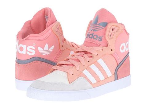 adidas originals extaball w dust pink white dark grey .